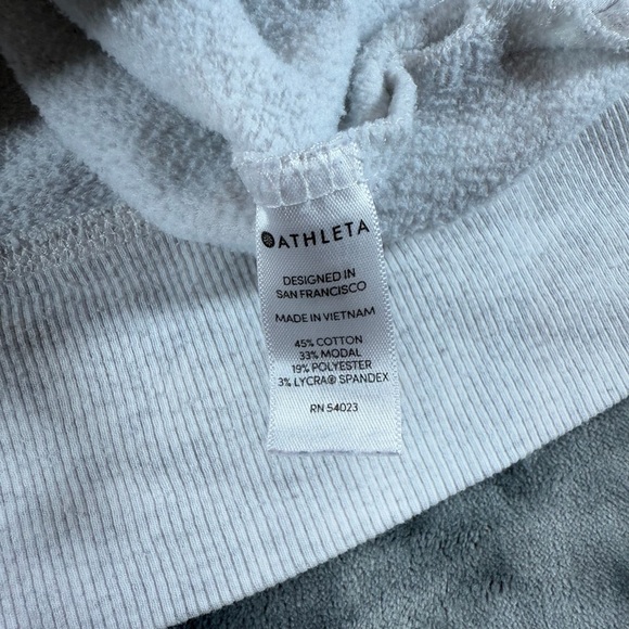 Athleta Coaster Luxe Sweatshirt Crewneck Womens M Heather Gray - Picture 4 of 9